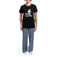 thumbnail image 4 of CafePress - Gone Squatchin Print Women's Dark Pajamas - Women's Short Sleeve Print T-Shirt and Pants Dark Cotton Pajama Set, 4 of 7