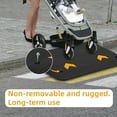 thumbnail image 5 of Towallmark Rubber Threshold Ramp, 3.5" Rise Wheelchair Ramp Doorway, Recycled Rubber Power Curb Ramp Rated 33000 LBS Load Capacity, Non-Slip Textured Surface Rubber Ramp for Wheelchair Car Scooter, 5 of 7