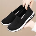 thumbnail image 5 of Wensltd Women Solid Mesh Walking Shoes Comfy Lightweight Slip On Round Toe Casual Shoes, 5 of 9