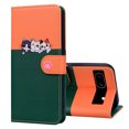 thumbnail image 6 of Cute Cartoon Wallet Phone Case for Google Pixel 7a with Card Holder Soft PU Leather Kickstand Cover for Men and Women Magnetic Shockproof Protective with Lanyard for Google Pixel 7a, Darkgreen, 6 of 9