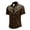 Brown@GC@, variant on Mens Western Cowboy Shirts Short Sleeve Buttons Down Shirts for Men Trendy Patchwork Leopard Lapel Soft Lightweight Tops