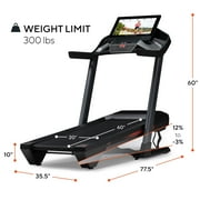 ProForm Pro 9000; Treadmill for Walking and Running with 22” Touchscreen and SpaceSaver Design