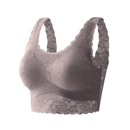 

Women S Seamless Lingerie Non-Slip Sexy Big U Lace Back Bra Frameless Lingerie