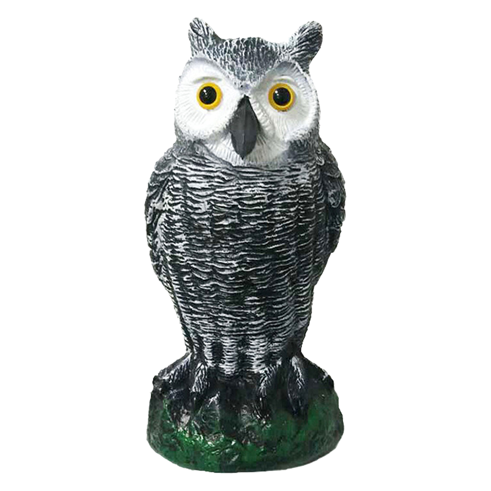 GEjnmdty Realistic Owl Statue Bird Repellent Owl Decoys Statue Garden