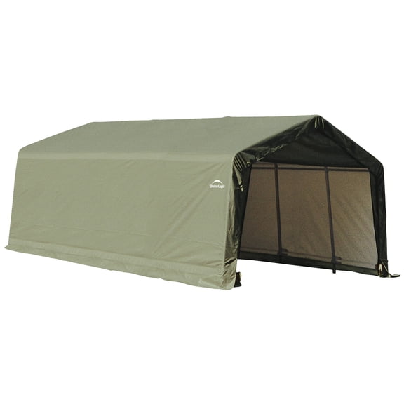 Sheltercoat 12 X 20 Ft. Garage Peak Green