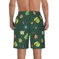 thumbnail image 3 of KLL Camp In The Forest Men's Casual Summer Beach Shorts Hawaiian Shorts with Pockets-Large, 3 of 5