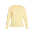 thumbnail image 6 of Time and Tru Women's Crewneck Sweater with Long Sleeves, Lightweight, Sizes XS-XXXL, 6 of 6
