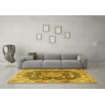 thumbnail image 3 of Ahgly Company Machine Washable Indoor Rectangle Persian Yellow Traditional Area Rugs, 7' x 10', 3 of 4