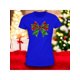 thumbnail image 1 of Playera Blusa Con Estampado De Moño Navideño Ropa Para Mujer Color Azul Talla Grande Marca Emil SaEs, 1 of 4