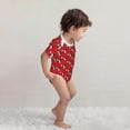 thumbnail image 4 of Gaeub Bulldog Red Print Infant Climbing Onesie,Toddler Outfit,Newborn Baby Bodysuit,Baby Boy Girl Clothes -18 Months, 4 of 6