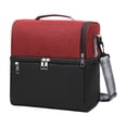 thumbnail image 2 of Dmlowu Insulated Lunch Bag, 2 Compartment Food Cooler Bag with Adjustable Crossbody Shoulder Strap, Large Capacity Lunch Box for Women Men Work Office Picnic, 2 of 6