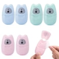 thumbnail image 1 of QJUHUNG 5 Pack Paper Soap Sheets Portable Soap Sheets Portable Hand Washing Paper Portable Disposal Travel Scented Bath Slice Sheet Foaming Paper Soap Confetti Slide Flakes for Hand Soap, 1 of 6