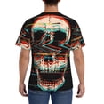 thumbnail image 2 of Rocae Glitch Screaming Skull for Men's Moisture-Wicking Crew Tee - T-Shirt for Sports, Outdoor Activities, and Casual WearMedium, 2 of 9