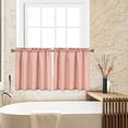 thumbnail image 6 of Tier Curtains, Waffle Weave Textured Short Curtain for BathroomWindow Covering Kitchen Cafe Curtains Set of 2, 6 of 9