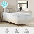 thumbnail image 3 of Martha Stewart  Medium Support Dual-Action Green Tea Cooling Memory Foam Mattress in a Box Twin - Medium, 3 of 17