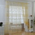 thumbnail image 2 of Esho 1/2Pcs Home Stylish Floral Tulle Voile Room Door Window Curtain Drape Panel Sheer Valances, 2 of 6