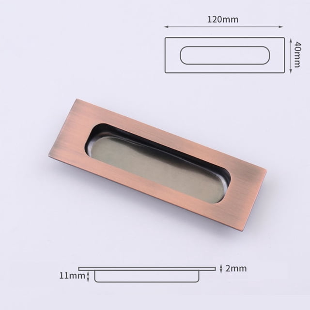 Stainless Steel Concealed Sliding Door Handle Embedded Door Handle