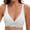 White, variant on Push Up Bra for Women Deep V No Underwire Soft Wireless Bra Wide Strap Bras