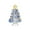 Blue, variant on Wooowa Crystal Christmas Tree Figurines with Brushed Finish, Creative Decorative Gifts for Holiday Season