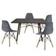 thumbnail image 1 of Set de Comedor Mundo In Oslo Melamina 120 cm Nogal 4 Sillas Eames Gris, 1 of 7