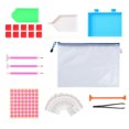 thumbnail image 1 of Diamond Painting Tool Kit DIY Embroidery Pen Glue Storage Box Mesh Bag Sets, 1 of 5