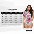 thumbnail image 4 of Picia Peonies And Roses Womens One Piece Swimsuits Modest Tummy Control Bathing Suits Lace Up Slimming Swim Suit-Medium, 4 of 9