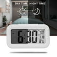 thumbnail image 2 of Alarm Clock Battery Operated Smart Night Light LCD Digital Clock Table And Bed Gifts, 2 of 8