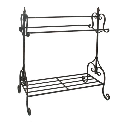 Attractive Black Metal Quilt Rack by Three Hands Corp