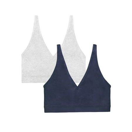 

Smart & Sexy Women s Comfort Cotton Plunge Bralette 2-Pack Style-SA1420
