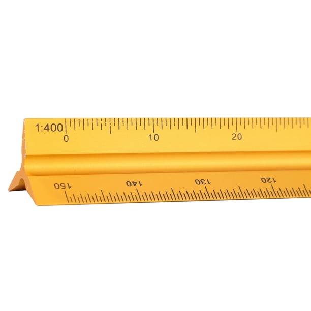 regla recta de la medida de la regla de la escala triangular del arquitecto de la aleación de aluminio de los 30cm JShteea Para estrenar