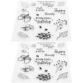 thumbnail image 4 of 2 Ensembles de Tampons Transparents TPR pour Cartes Décor Embossage Scrapbook Fournitures DIY, 4 of 14