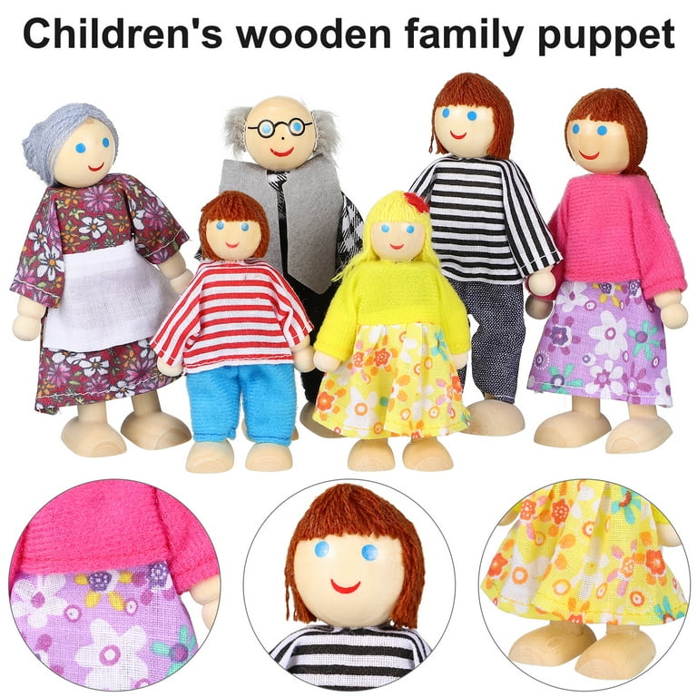 Wooden cheap family figures