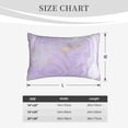 thumbnail image 4 of Susaid Lavender Glitter Foil Stripes Print Pillowcases Multiple Size, Pillow Cover Super Soft Envelope Closure Standard Pillow Case-14"x20", 4 of 6
