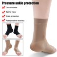 thumbnail image 4 of 1 Pair Sports Ankle Support Brace Compression Sleeve Wrap Foot Plantar C7U3, 4 of 9