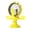 yellow, variant on Interactive Cat Slow Feeder Toy with Windmill Design, Suction Cup Base, Treat Dispenser for Boredom Relief & Anxiety Reduction, ABS Material, Blue