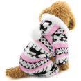 thumbnail image 4 of Suéter cálido para mascotas, sudadera con capucha para perros, cuello alto, sudadera con capucha para cachorros y gatos, algodón cálido, rosa, L Rojo Verde Cocina, Decoración y Otros, 4 of 5