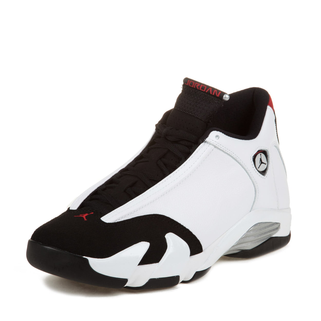 nombre pandilla mezclador Nike Mens Air Jordan 14 Retro "Black Toe" White/Black/Varsity Red  487471-102 - Walmart.com