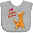 thumbnail image 3 of Inktastic I Love Crested Geckos Boys or Girls Baby Bib, 3 of 4