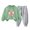 Green, variant on Zwiiyzr 2025 3-10Y Toddler Baby Boy Girl Clothes Warm Fleece Lined Bowknot Print Long Sleeve Sweatshirt Tops and Pants Winter Fall Clothing Set Blue