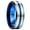 Black+Blue+Silve Tone, variant on NUNCAD Tungsten Ring for Men Women 8mm Black Matte Groove Wedding Bands