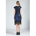 thumbnail image 6 of 1920s Sequin Art Deco Quick Ladies Fancy Dresses Reproductions Blue, 6 of 6