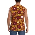 thumbnail image 4 of Daiia Almond Nuts Printed Men's Tank Tops,Casual Soft Sleeveless Gym Muscle Shirts Bodybuilding Tee-3X-Large, 4 of 8