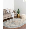 thumbnail image 2 of Rugs.com Newport Collection Rug – 5' 3 x 8' Oval Multi Medium Rug Perfect For Living Rooms, Large Dining Rooms, Open Floorplans, 2 of 8