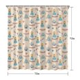 thumbnail image 5 of Beige Princess Unicorn Pattern Shower Curtain 72"x72" ,Bathroom Decorative Shower Curtains Set with 12 Hooks,Modern Waterproof Washable Shower Curtain, 5 of 6