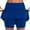 Blue, variant on Feancey Plus Size Skort for Curvy Women Tummy Control Casual Athletic Skorts Solid Color High Waisted Tennis Skirts with Shorts and Pockets Navy 3XL
