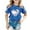 Blue, variant on OOOUM Toddler Girls Glitter T Shirts Modern Fit Crewneck Baseball Heart Graphic Short Sleeve Tees Trendy Comfortable Casual Tops Purple 3-4 Years