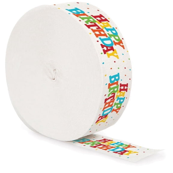 12 Count Bulk Pack Happy Birthday Streamers