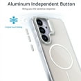 thumbnail image 4 of ELEHOLD Case for Samsung Galaxy S25, Gradient Magnetic Case with Camera Lens Kickstand,White, 4 of 7