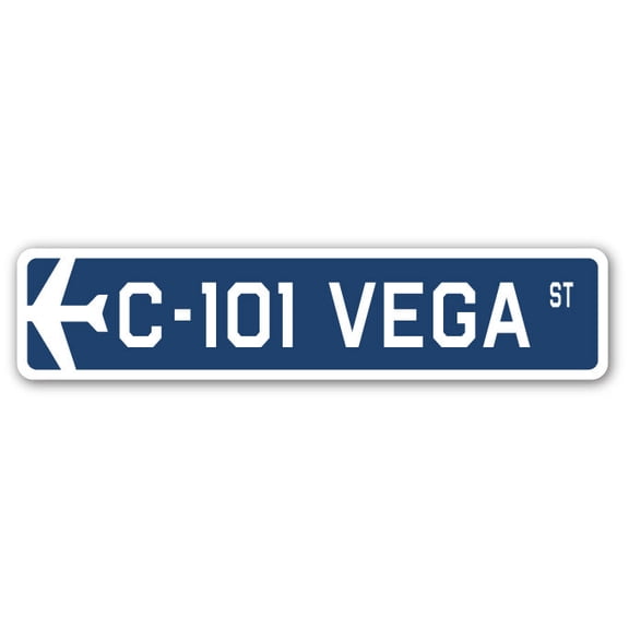 C-101 Vega Street Sign Air Force Aircraft Military | Indoor/Outdoor | 30" Wide