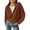Caramel, variant on BTFBM Womens Sweaters Quarter Zip Pullover V Neck Collar Long Sleeve Ribbed Knit Loose Casual Winter Fall Sweater